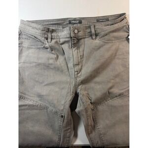 Proof Rover Pants Mens 34x30 Gray Athletic Tapered Fit Canvas Stretch Trousers